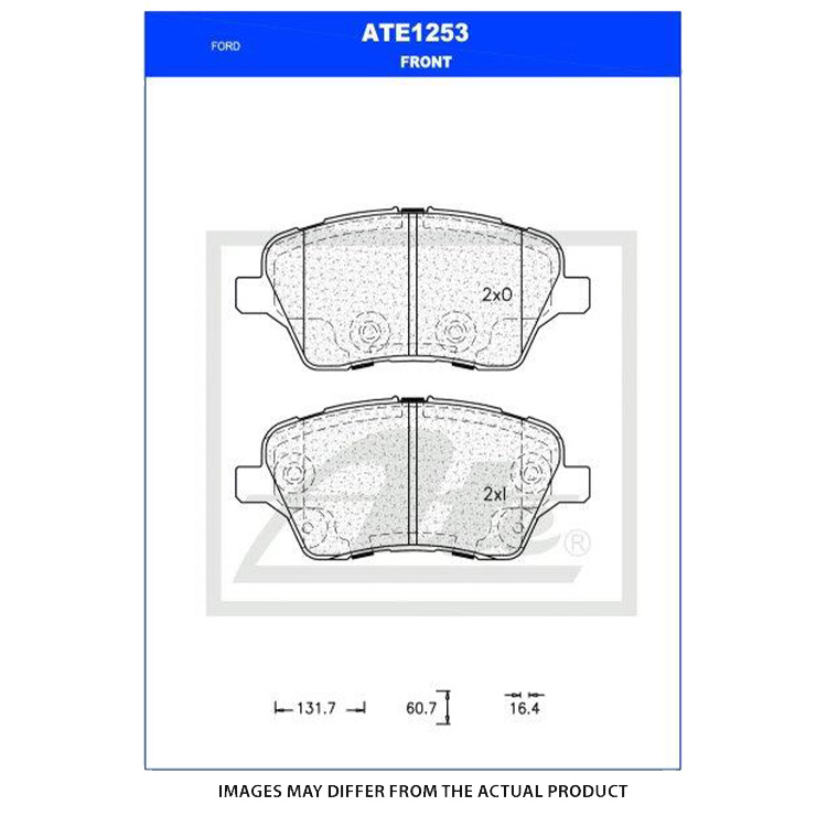 ATE/PADS FRT FORD B-MAX