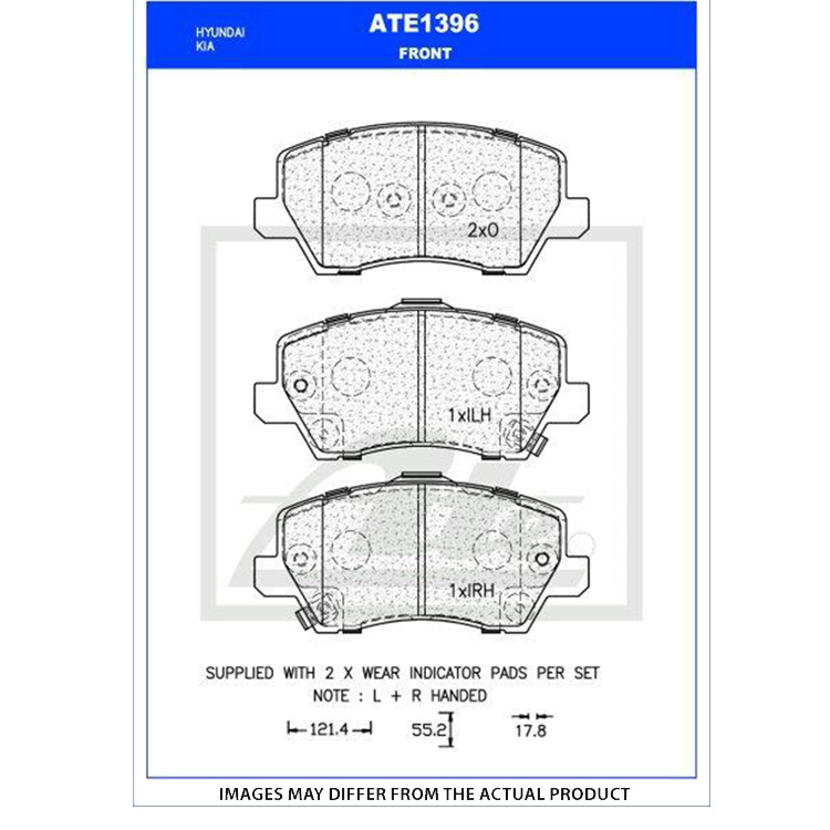 ATE/PADS FRT KIA PICANTO