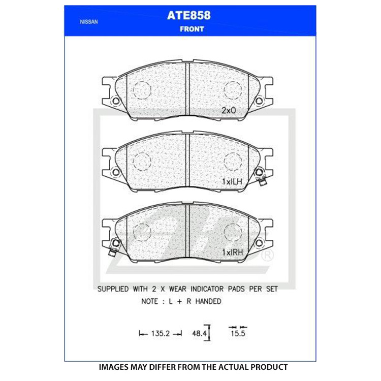 ATE/PADS FRT NISS ALMERA 160 A