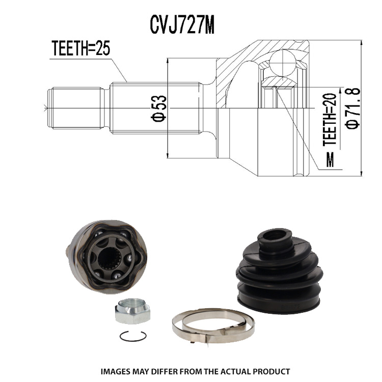 CV JOINT OTR FORD FIESTA
