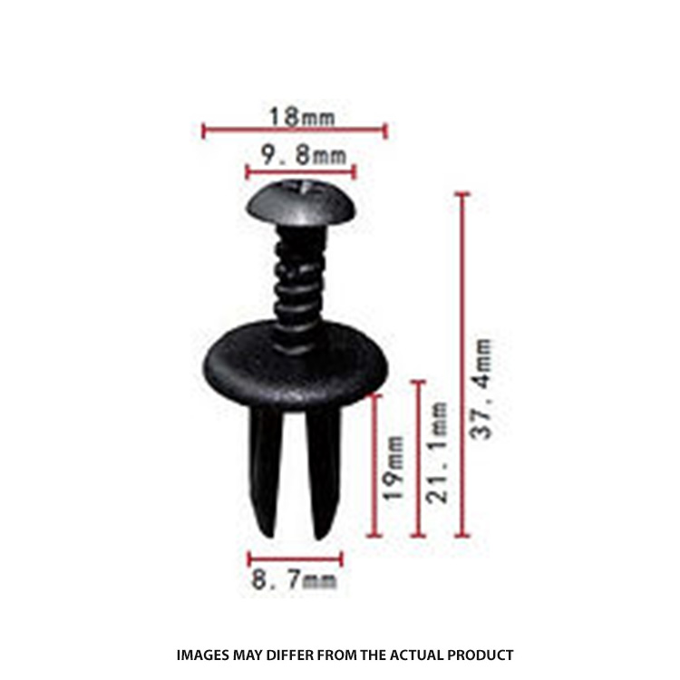 CLIP PUSH TYPE RETAIN MERC 5PK
