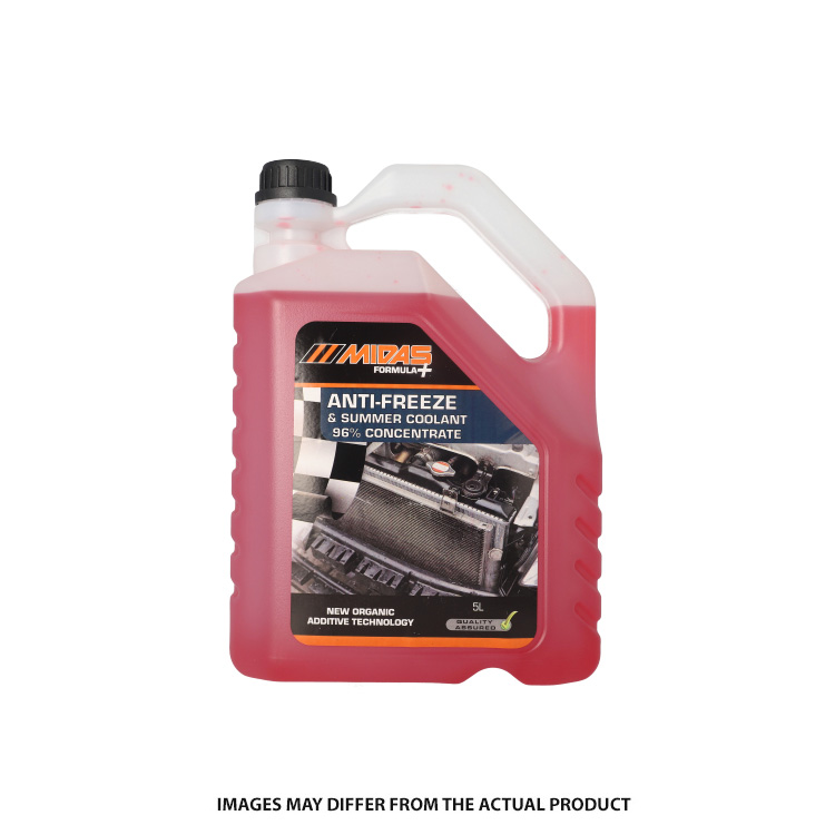 MIDAS ANTIFREEZE 5L RED 96PER