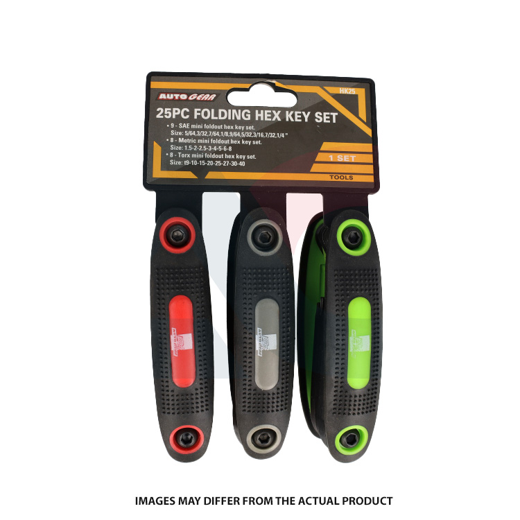 AUTOGEAR HEX KEY TRIO FOLDING