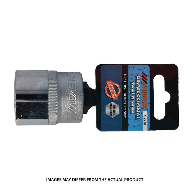 MIDAS SOCKET 27MM 1/2 DRIVE