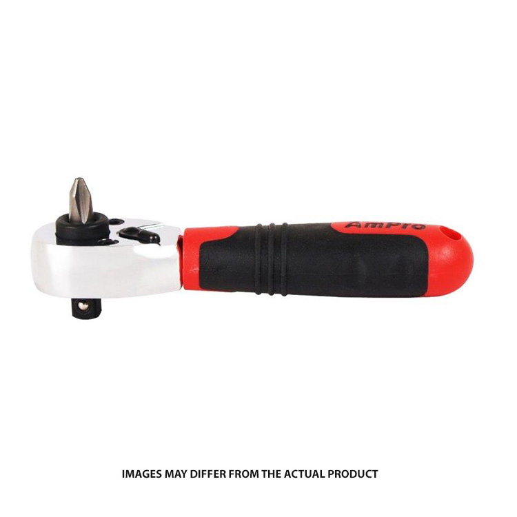 AMPRO RATCHET MINI 1/4DR/BIT