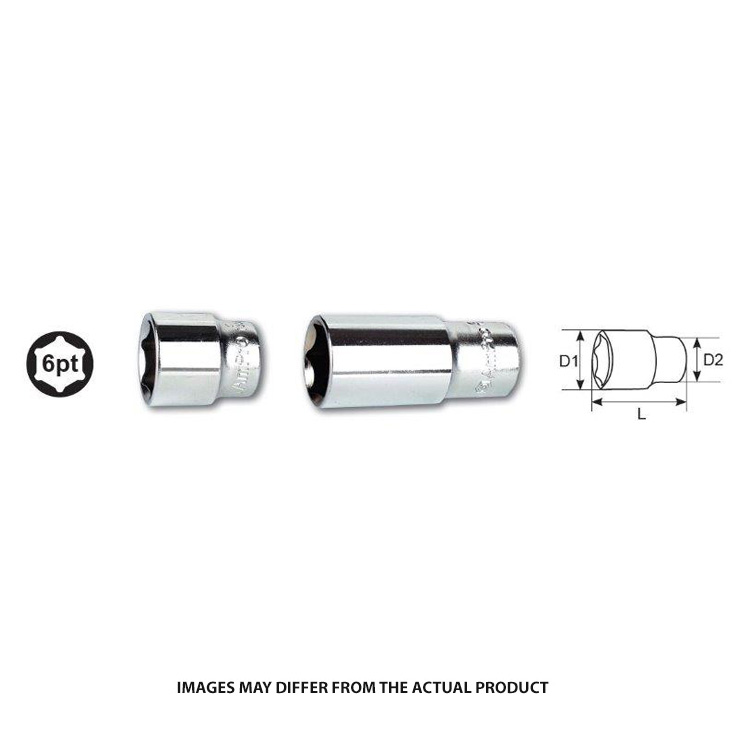 AMPRO SOCKET 13MM 3/8DR DEEP