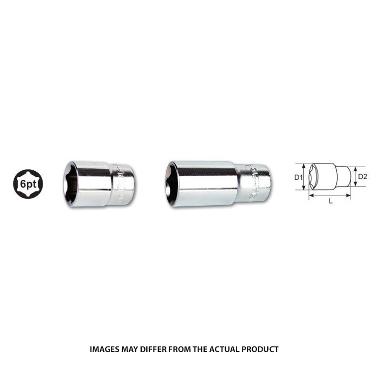 AMPRO SOCKET 19MM 1/2DR DEEP