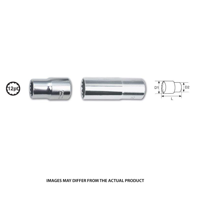AMPRO SOCKET 12MM 1/2DR DEEP